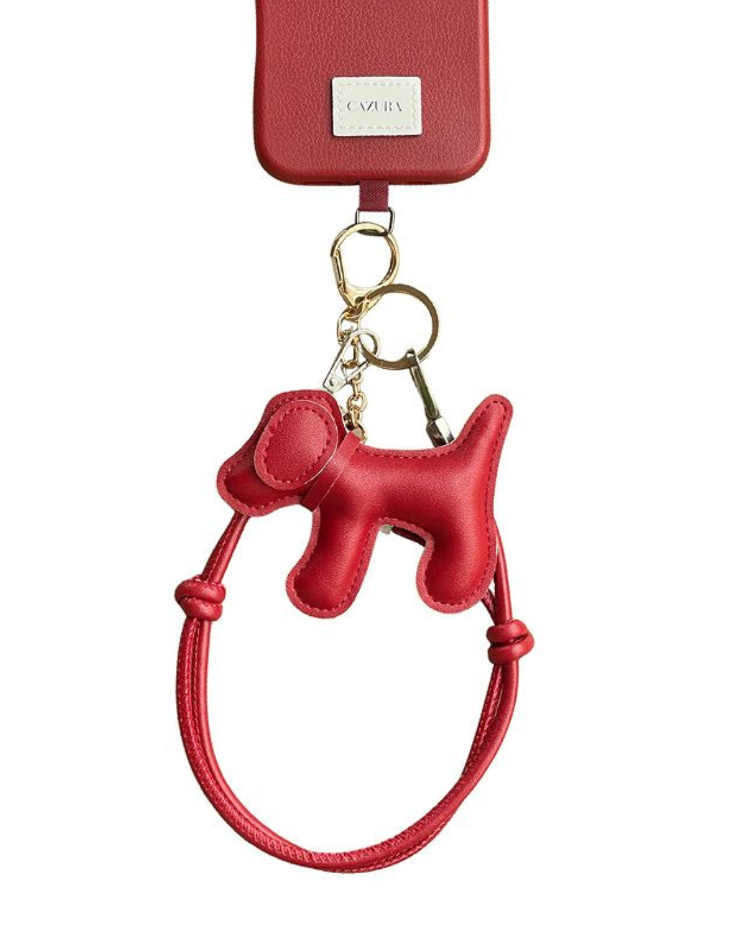 iPhone 16 Pro Max Ruby Leather Dogcharm + Handstrap
