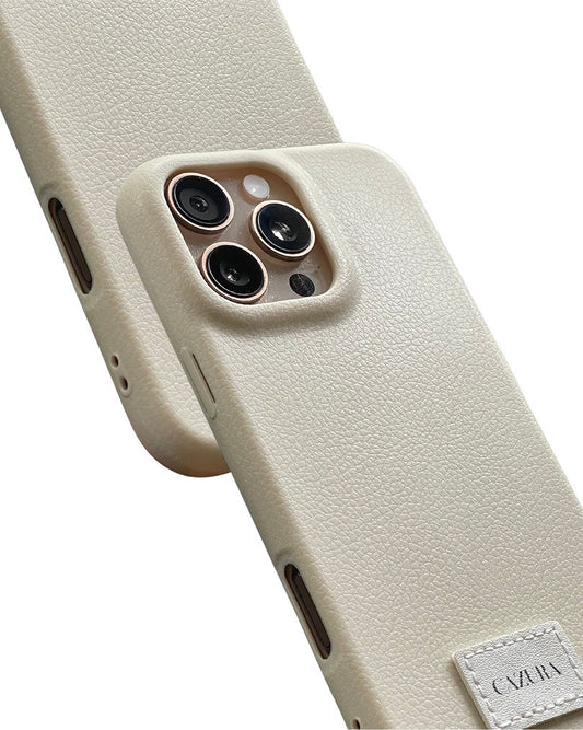 iPhone 16 Pro Max Ivory Beige Dogcharm + Handstrap