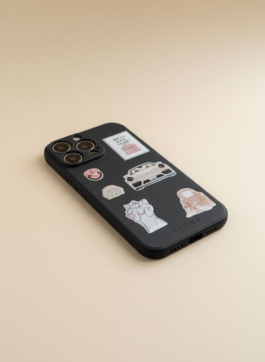 Black Plain Silicon Case