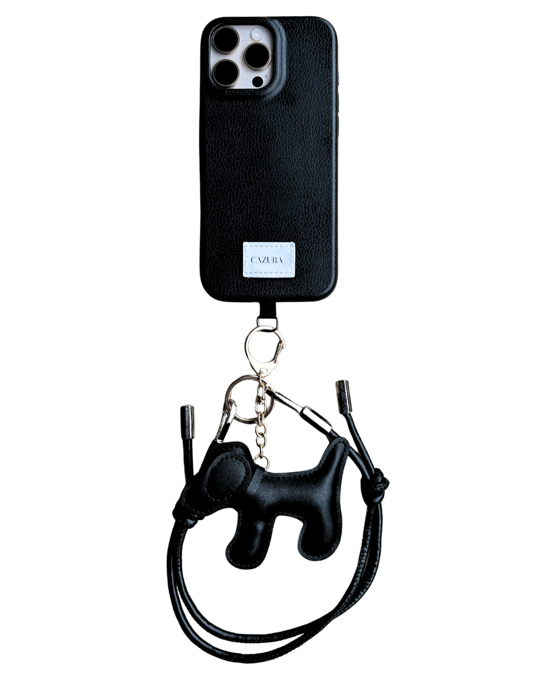 iPhone 16 Pro Max Noir Edition Dogcharm + Handstrap