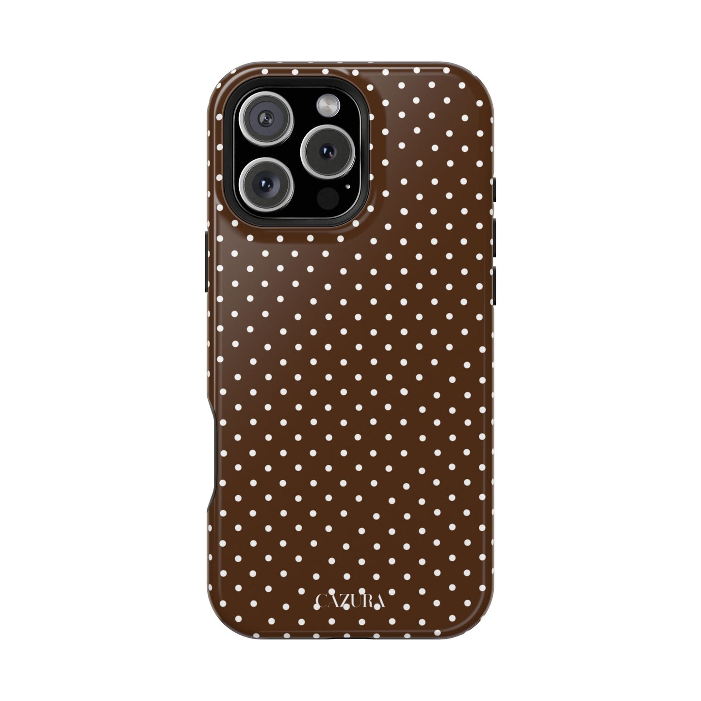 Brown Polka Dot MagSafe Cover