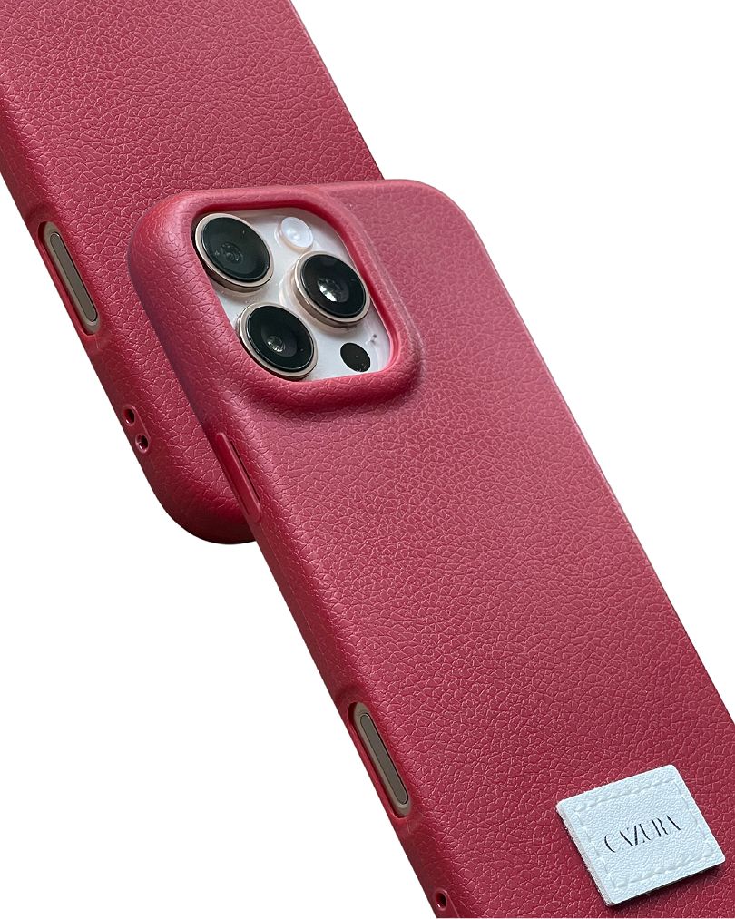 iPhone 16 Pro Max Ruby Leather Dogcharm + Handstrap