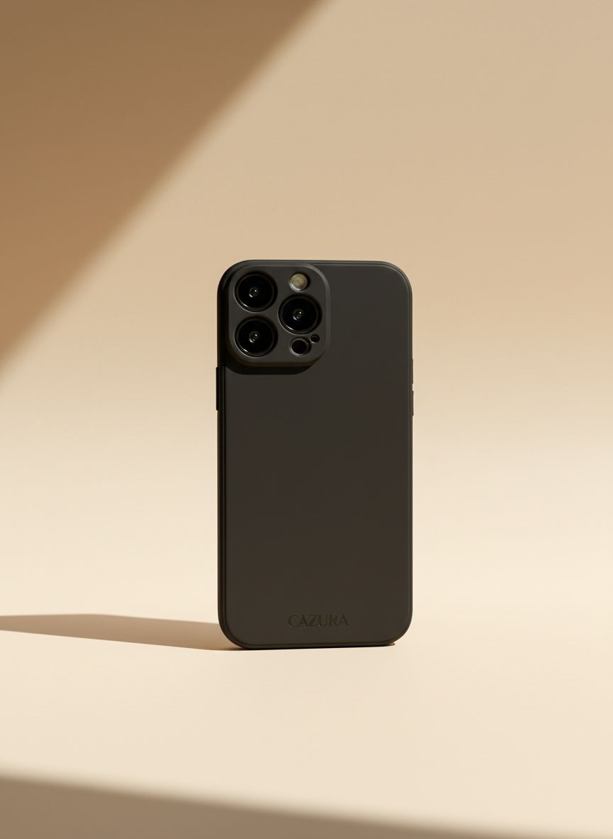 Black Plain Silicon Case